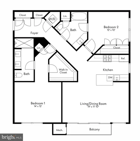 a front view of a building with street view