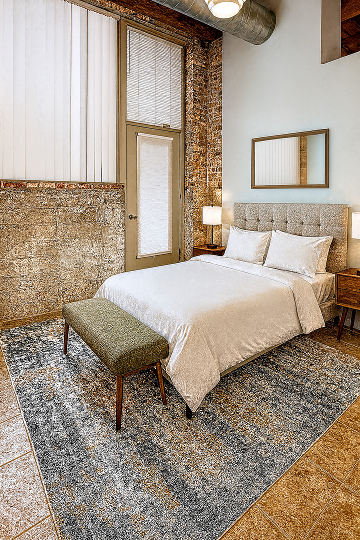 1500 West Monroe Street, Unit 113 Chicago, IL 60607 - Photo 9 of 15 a bedroom with a bed and a window