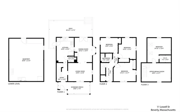 $789,000 | 11 Lowell Street, Beverly, MA 01915