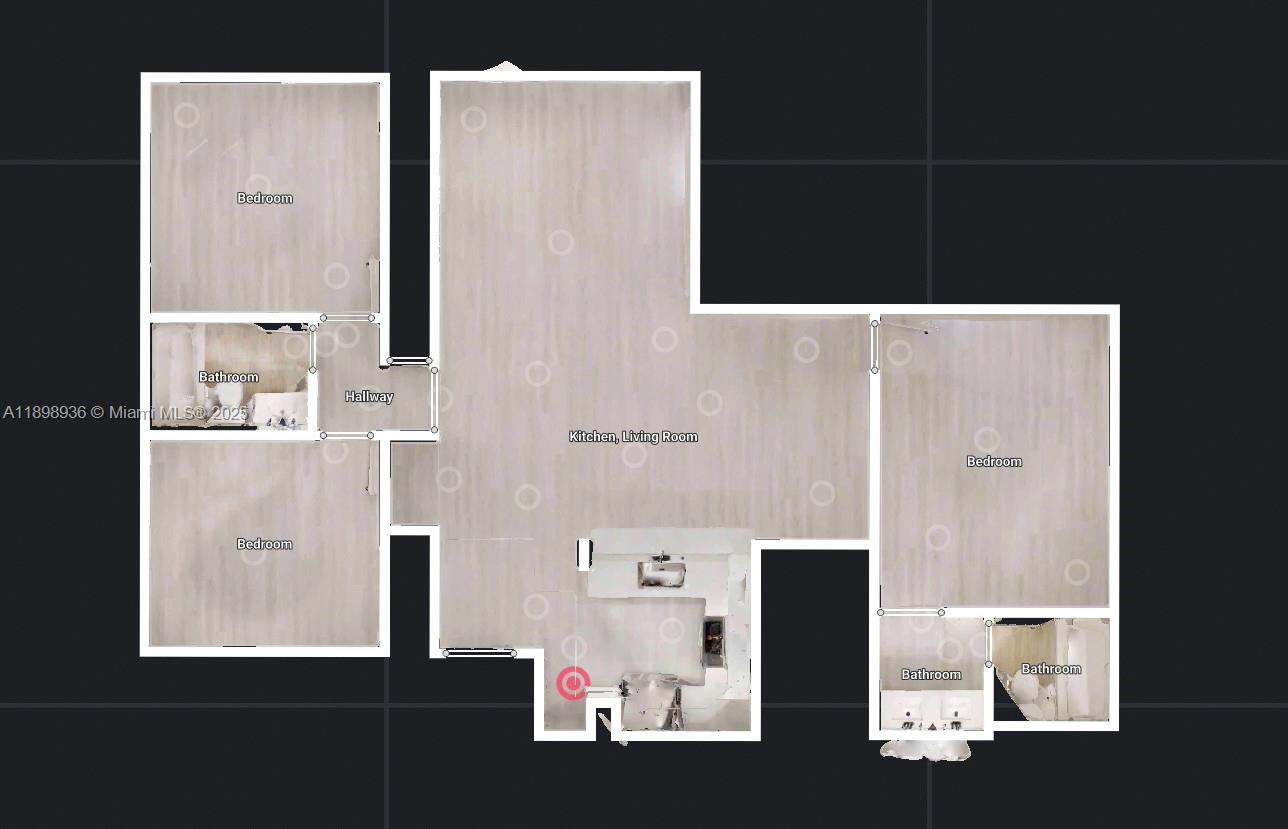 20230 Northeast 3rd Court, Unit 6 Miami, FL 33179 - Photo 40 of 44 a picture of floor plan