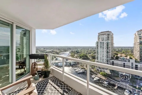 an outdoor view of the balcony