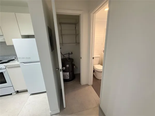 a view of a walk in closet