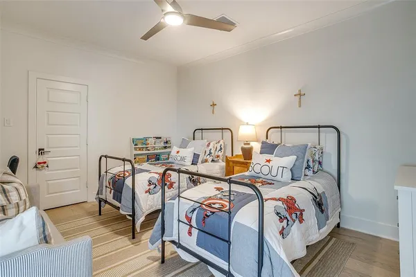 a bed room with bed and a window