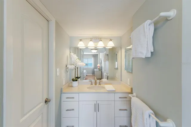 a view of a room with an empty space