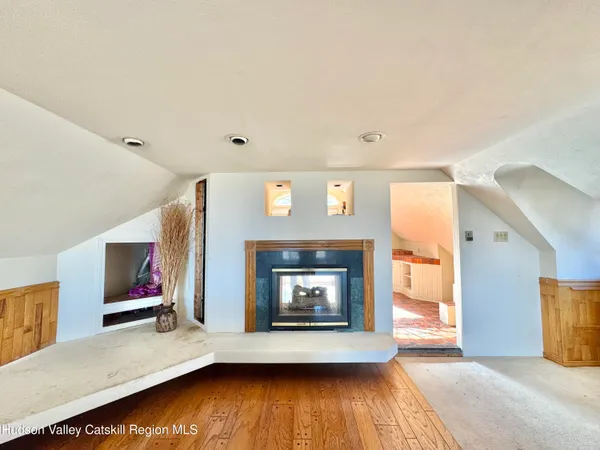 a view of a kitchen with furniture and a kitchen