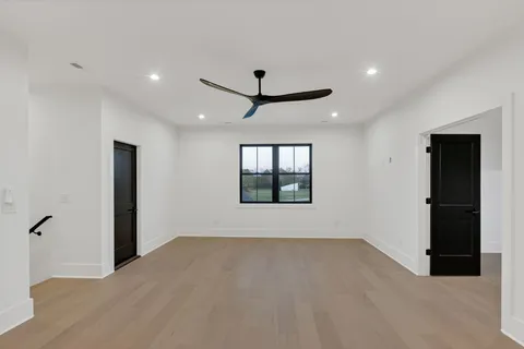 a view of a lake with a mountain in the background