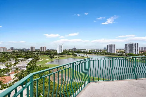 a view of a city with tall buildings