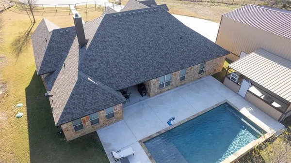 a aerial view of balcony