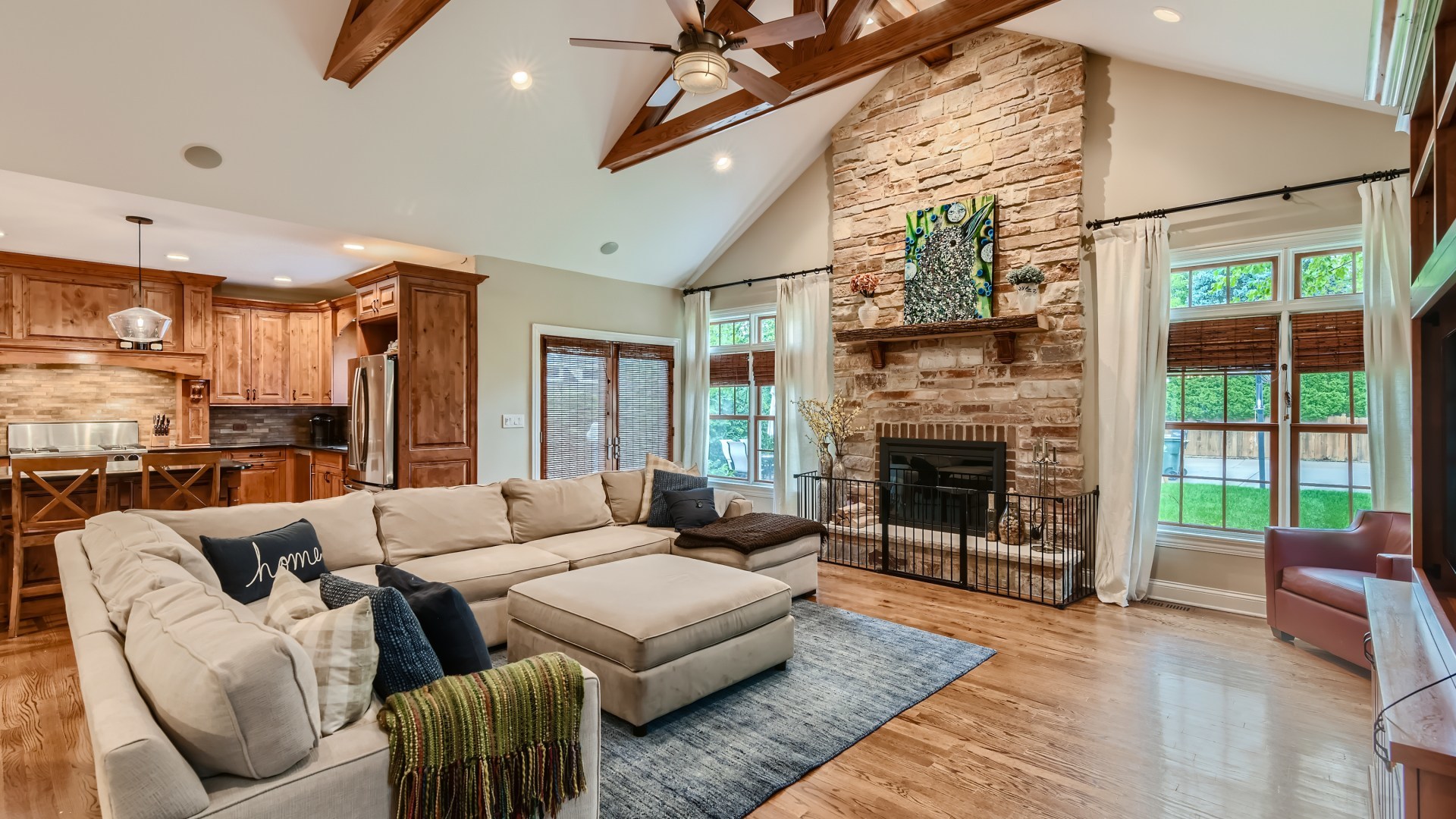 820 Hansen Place Park Ridge, IL 60068 - Photo 11 of 38 a living room with furniture large window and a fireplace