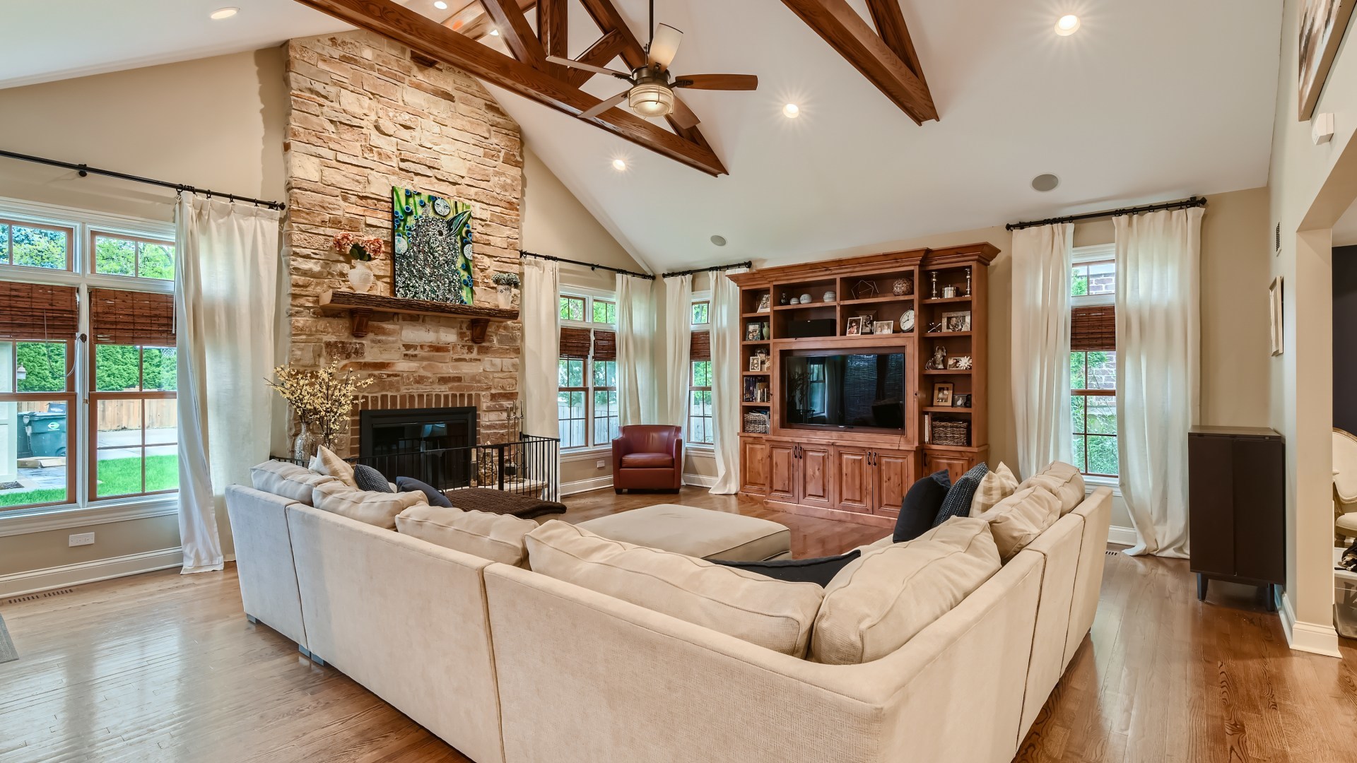 820 Hansen Place Park Ridge, IL 60068 - Photo 10 of 38 a living room with furniture and a fireplace