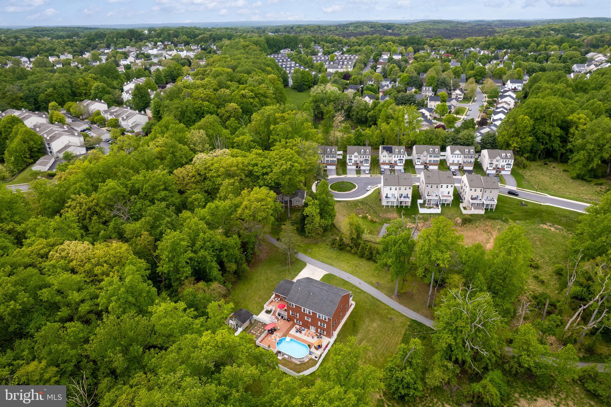 4603 Lathe Road Owings Mills, MD 21117 - Photo 8 of 86 an aerial view of residential houses with outdoor space and trees all around