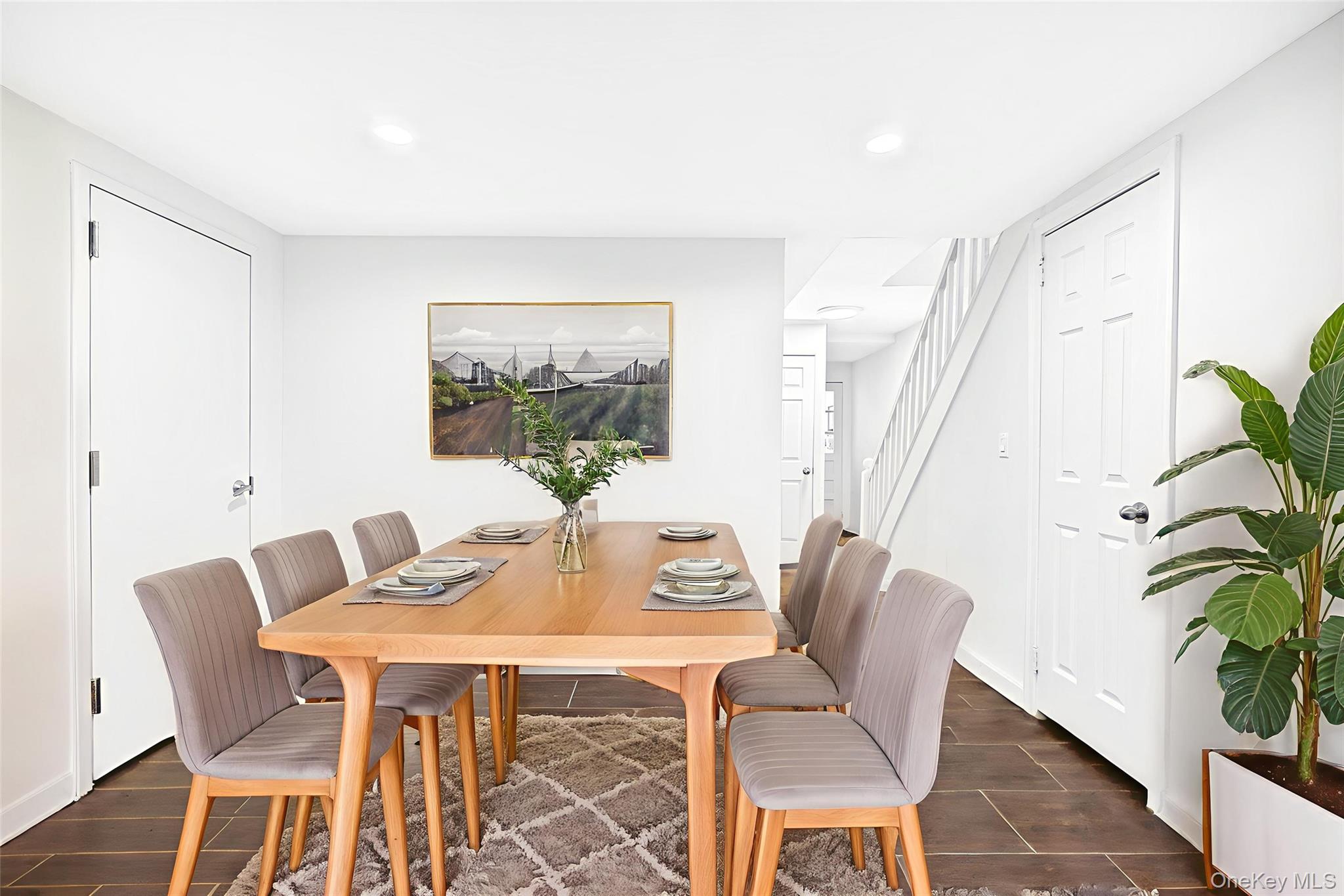 1458 Rowland Street Bronx, NY 10461 - Photo 3 of 49 Dining room with recessed lighting and wood finish floors