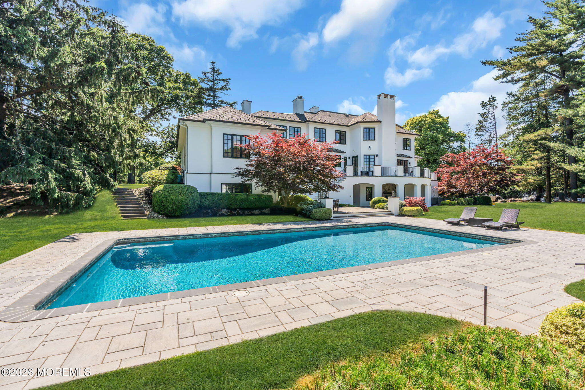 3 Linden Lane Rumson, NJ 07760 - Photo 75 of 95 Rear of Main House and Pool