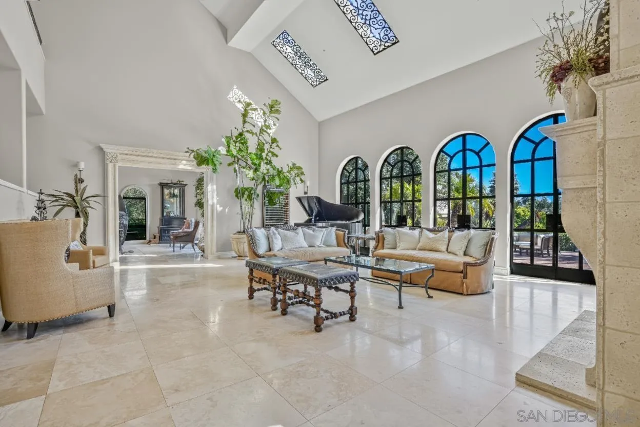 5305 La Crescenta Road Rancho Santa Fe, CA 92067 - Photo 30 of 64 Gorgeous ornamental wrought iron grates in skylights and massive steel doors to exit to outside