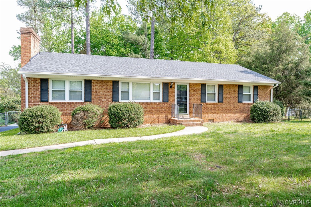 11420 Elshur Road Midlothian, VA 23112 - Photo 1 of 25 a front view of house with yard and green space