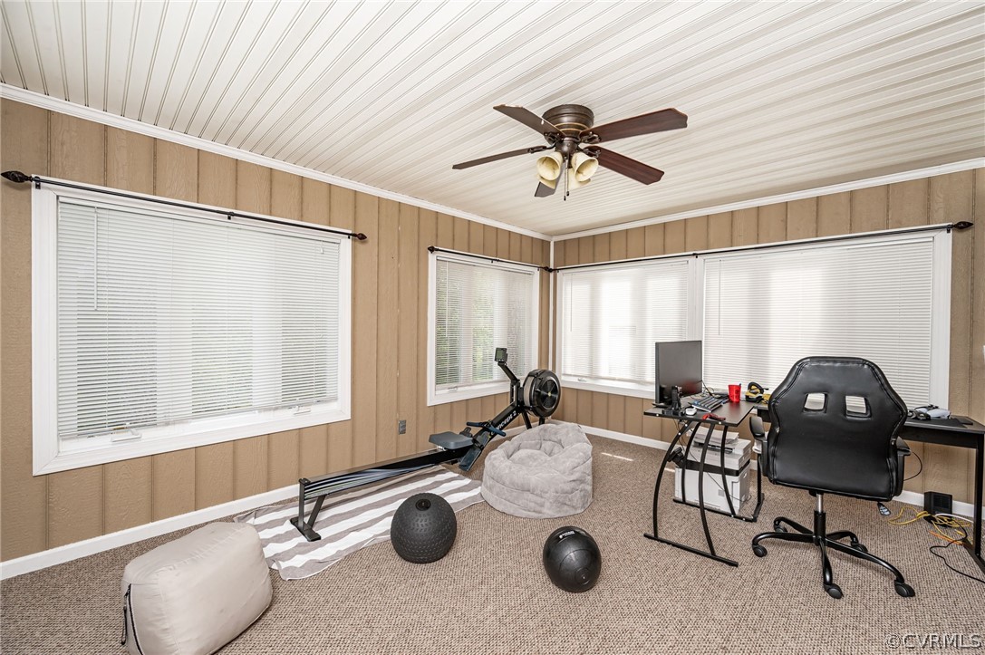 11420 Elshur Road Midlothian, VA 23112 - Photo 12 of 25 a view of a workspace with furniture and a window