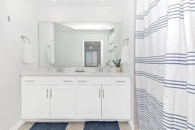 a view of a golf course with a lake