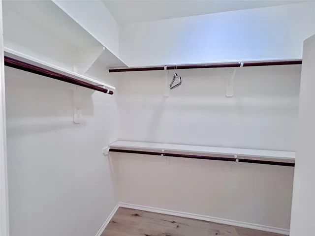 a close view of closet