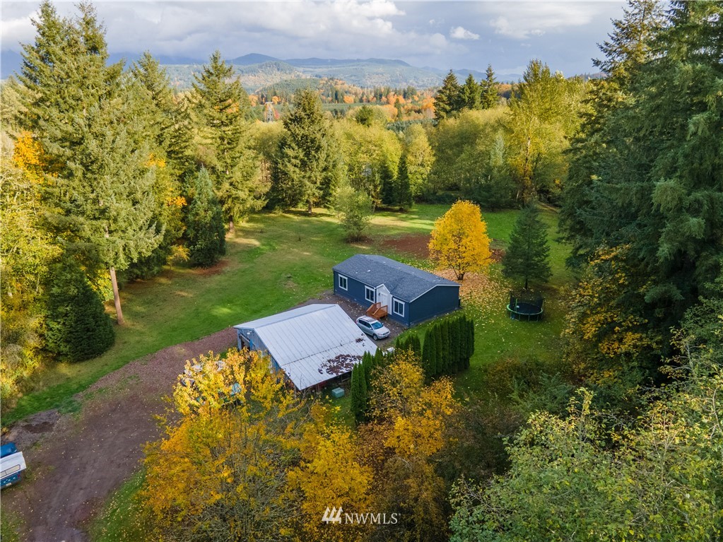 729 Cinebar Road, Unit A Cinebar, WA 98533 - Photo 28 of 30 an aerial view of a house with a yard