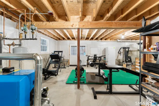 a view of storage and utility room