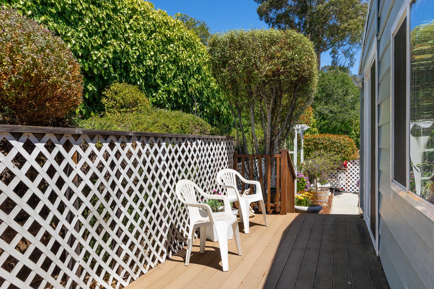 2435 Felt Street, Unit 24 Santa Cruz, CA 95062 - Photo 32 of 38 a view of a balcony with wooden floor
