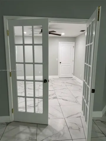 a view of an empty room