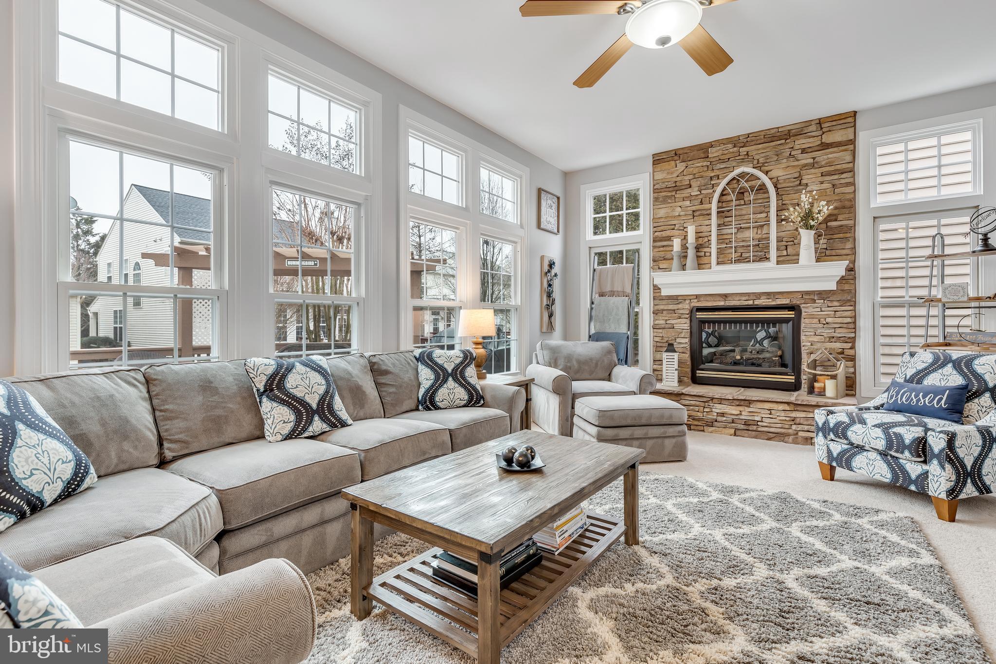 14413 Clubhouse Road Gainesville, VA 20155 - Photo 18 of 59 Bright Family Room with Fireplace