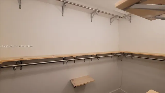 a close view of closet