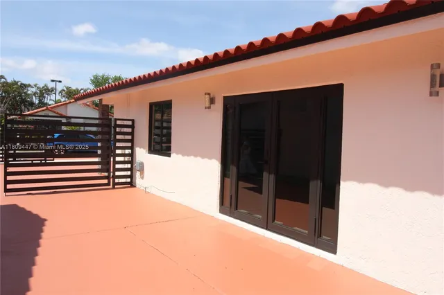 a backyard of a house