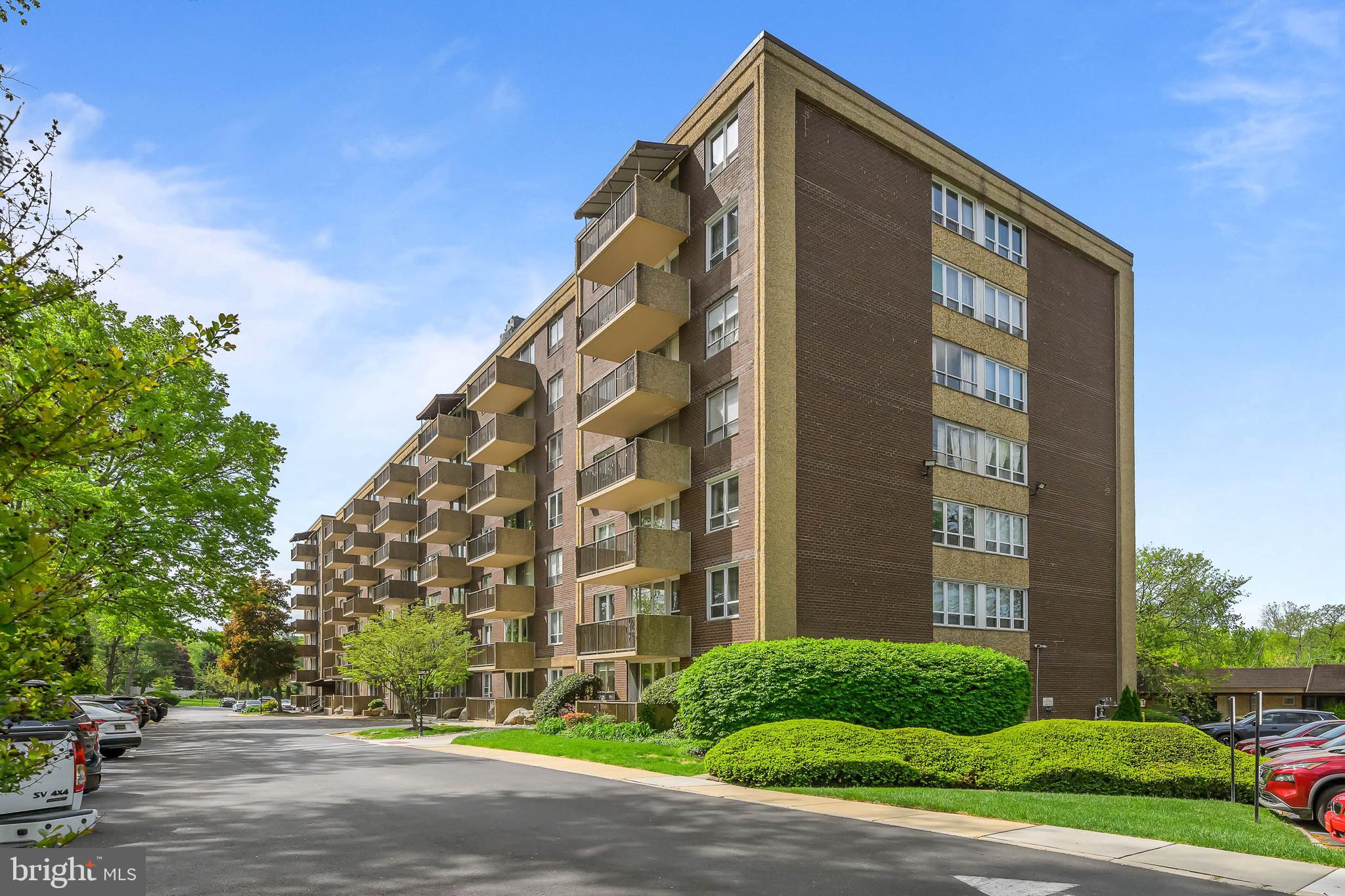 a front view of a building