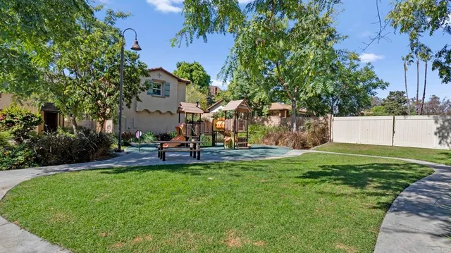 a view of outdoor space with seating area