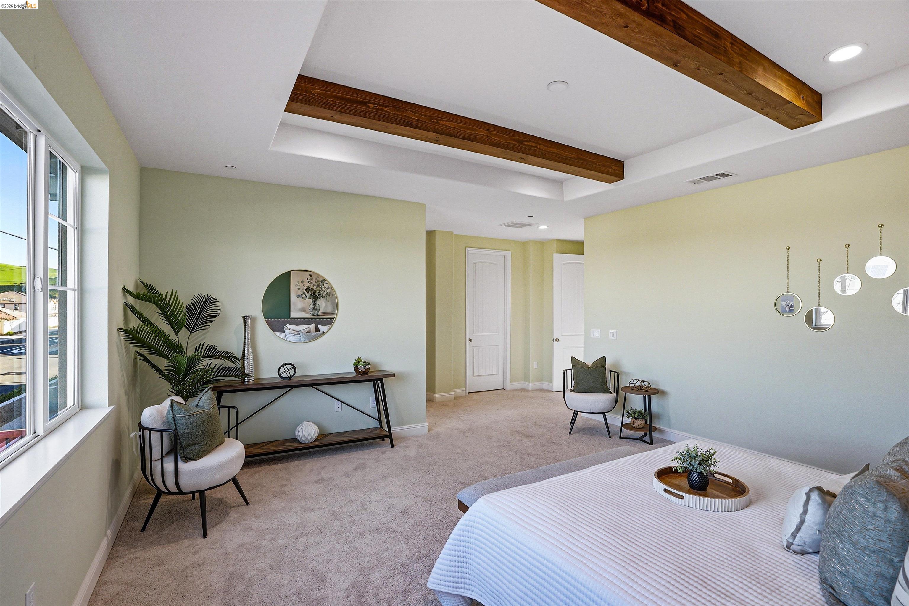 2525 Modena Drive Pittsburg, CA 94565 - Photo 13 of 34 a bedroom with a bed and a chandelier