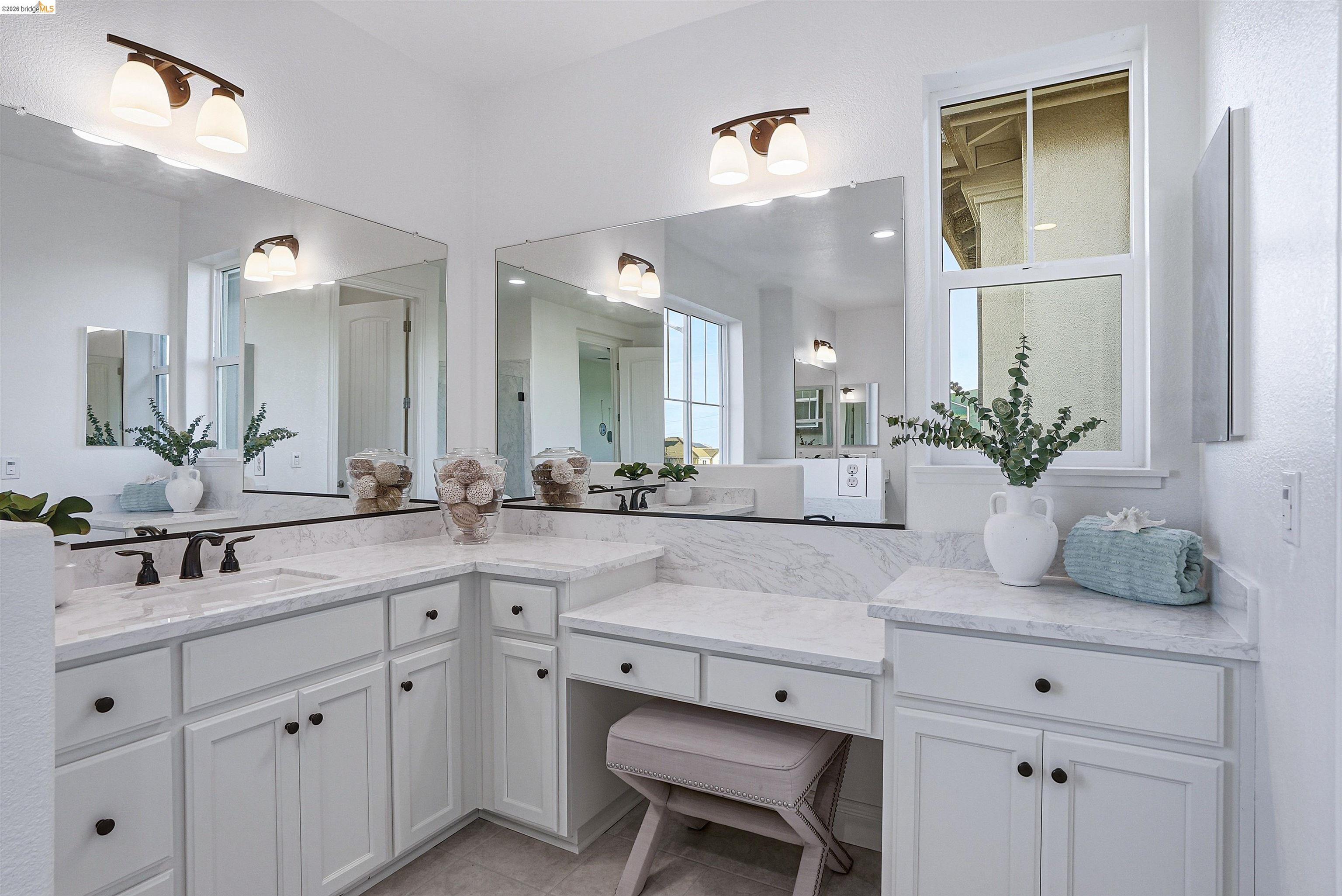 2525 Modena Drive Pittsburg, CA 94565 - Photo 18 of 34 a bathroom with a sink double vanity and a mirror