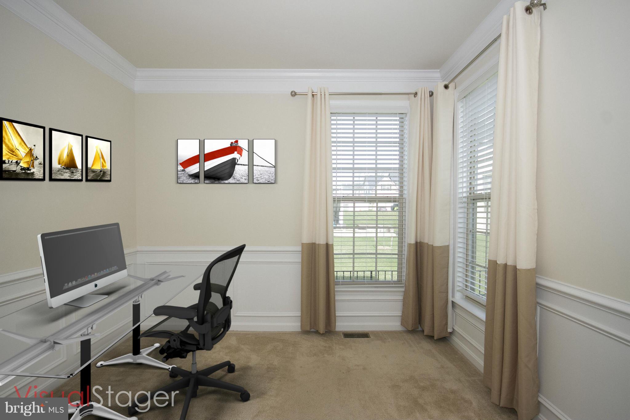 4310 Stoss Road Perry Hall, MD 21128 - Photo 7 of 22 a view of a workspace with a window and workspace