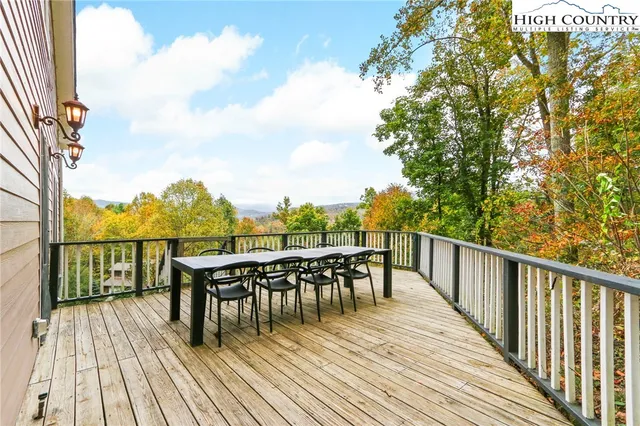 a view of a city from a balcony