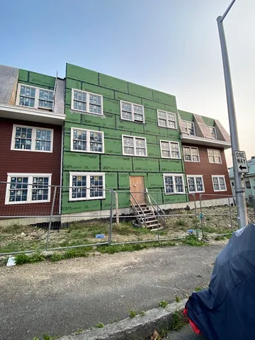 a front view of a building