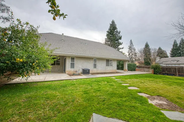 a backyard of a house