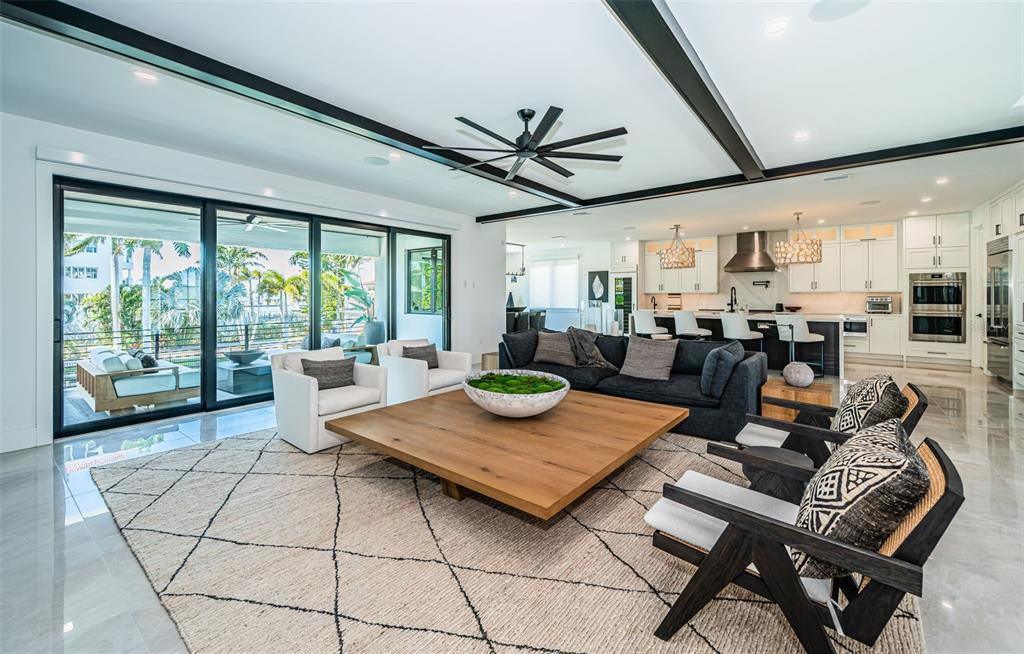 218 Sydney Lane Redington Shores, FL 33708 - Photo 24 of 100 a living room with furniture a large window with outer view