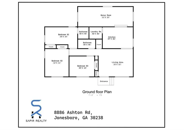 $1,400 | 8886 Ashton Road, Jonesboro, GA 30238