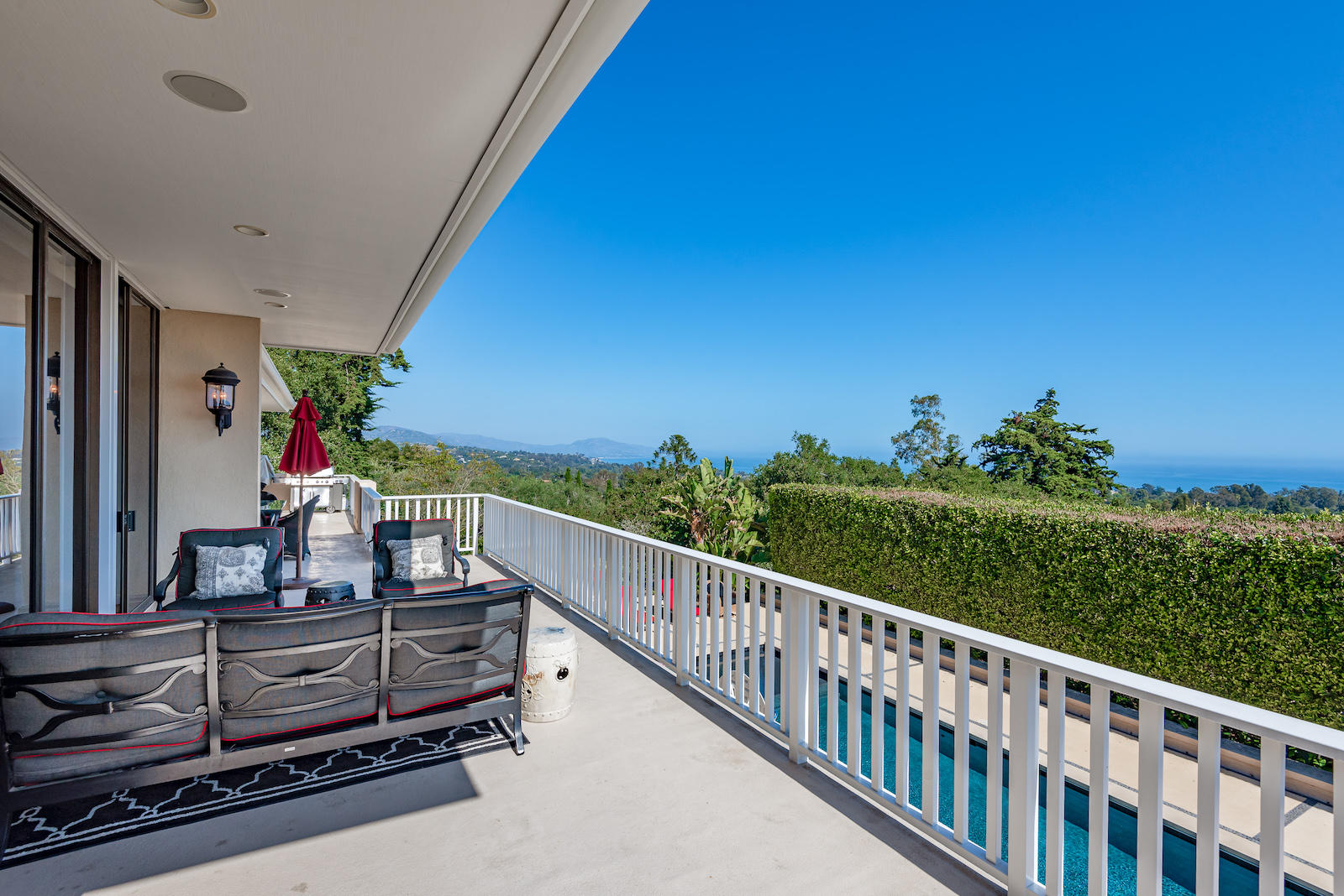 1171 Glenview Road Santa Barbara, CA 93108 - Photo 15 of 19 a view of a balcony with chairs