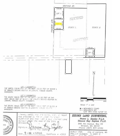 $12,000 | Tbd East 4th Street, Lismore, MN 56155