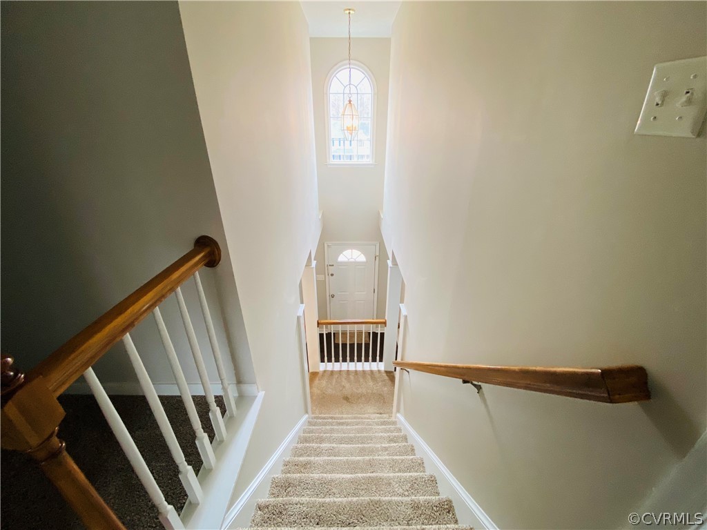 6956 Fox Drive Prince George, VA 23875 - Photo 19 of 26 a view of a hallway view with staircase