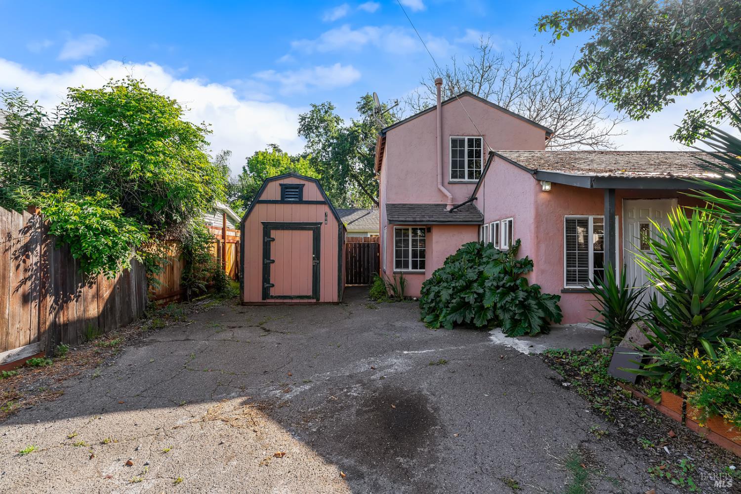 227 Hewett Street Santa Rosa, CA 95401 - Photo 39 of 65 Parking area in front of shed