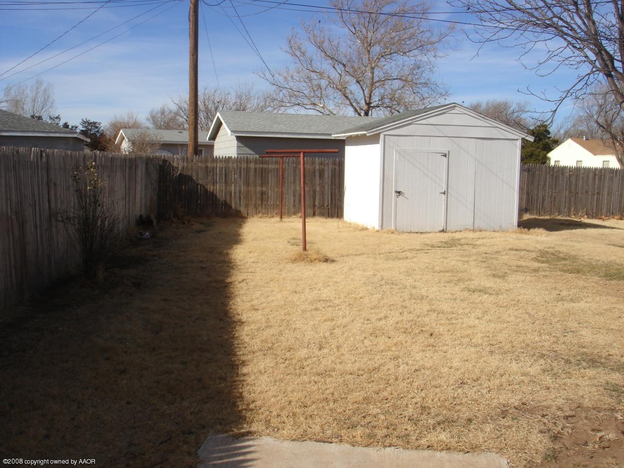 4300 South Hayden Street Amarillo, TX 79110 - Photo 10 of 10 a view of a backyard