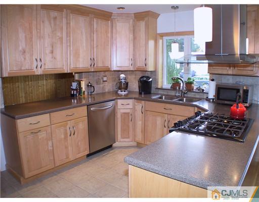 34 Glen Gary Road Middlesex, NJ 08846 - Photo 3 of 14 a kitchen with stainless steel appliances granite countertop a sink stove and cabinets