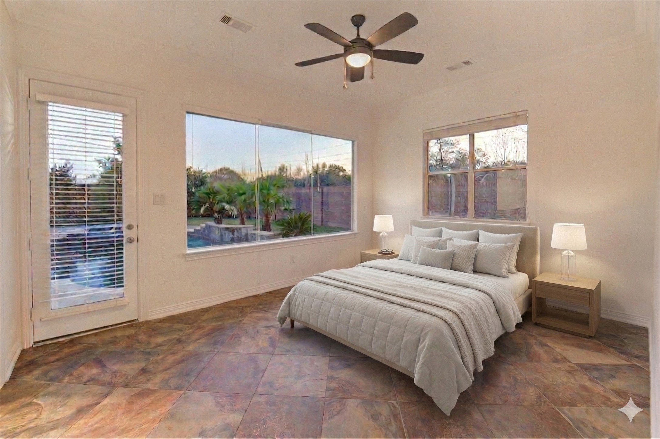 14014 Hampton Cove Drive Houston, TX 77077 - Photo 26 of 47 Second bedroom on the first floor with convenient access to the pool, media room, and garage area.