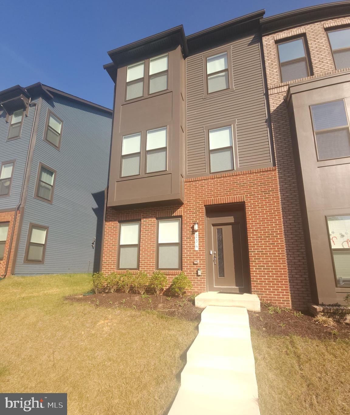 a front view of a building