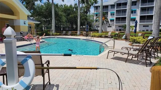 a view of outdoor space yard deck patio and swimming pool