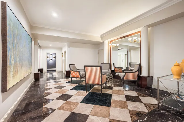 a view of a living room with a couch