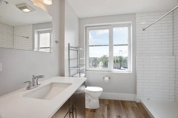 a bathroom with a sink and a toilet